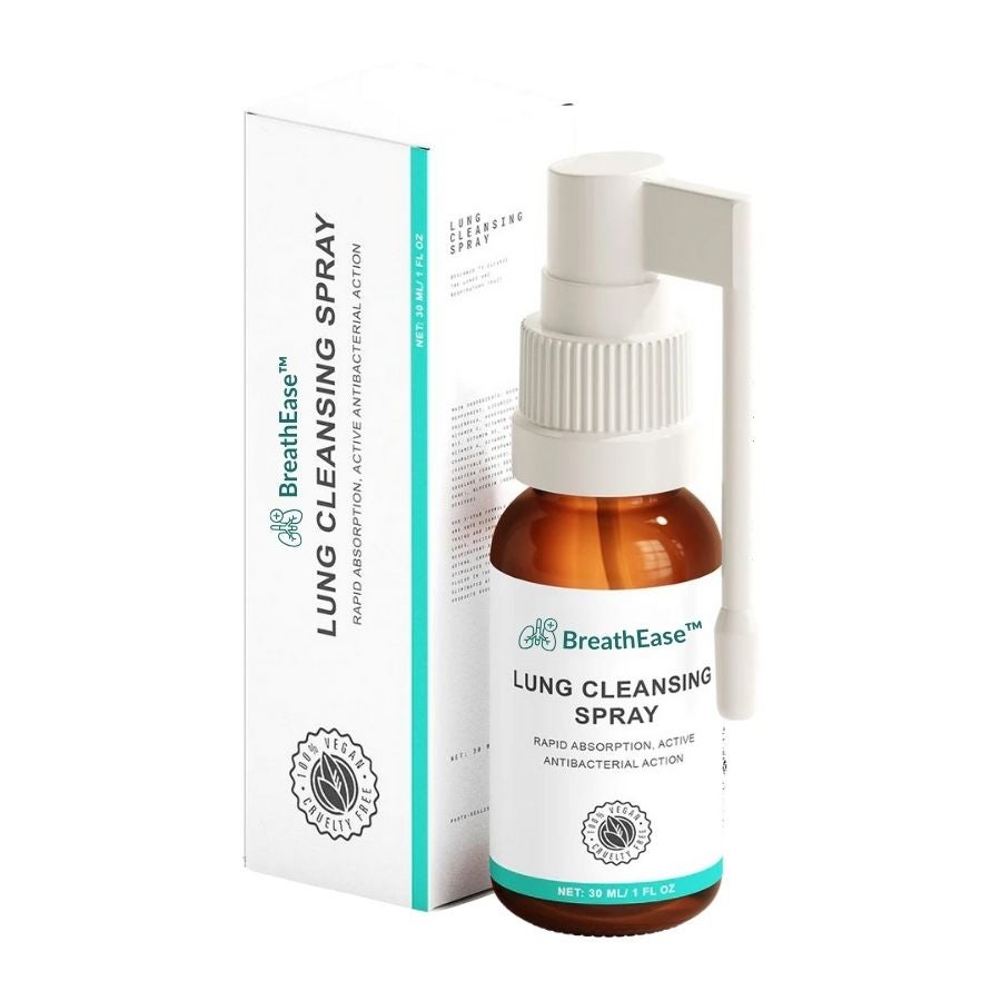 BreathEase® Spray | Elimineert slijmen met 94% en laat je terug volledig vrij ademen in 12 minuten